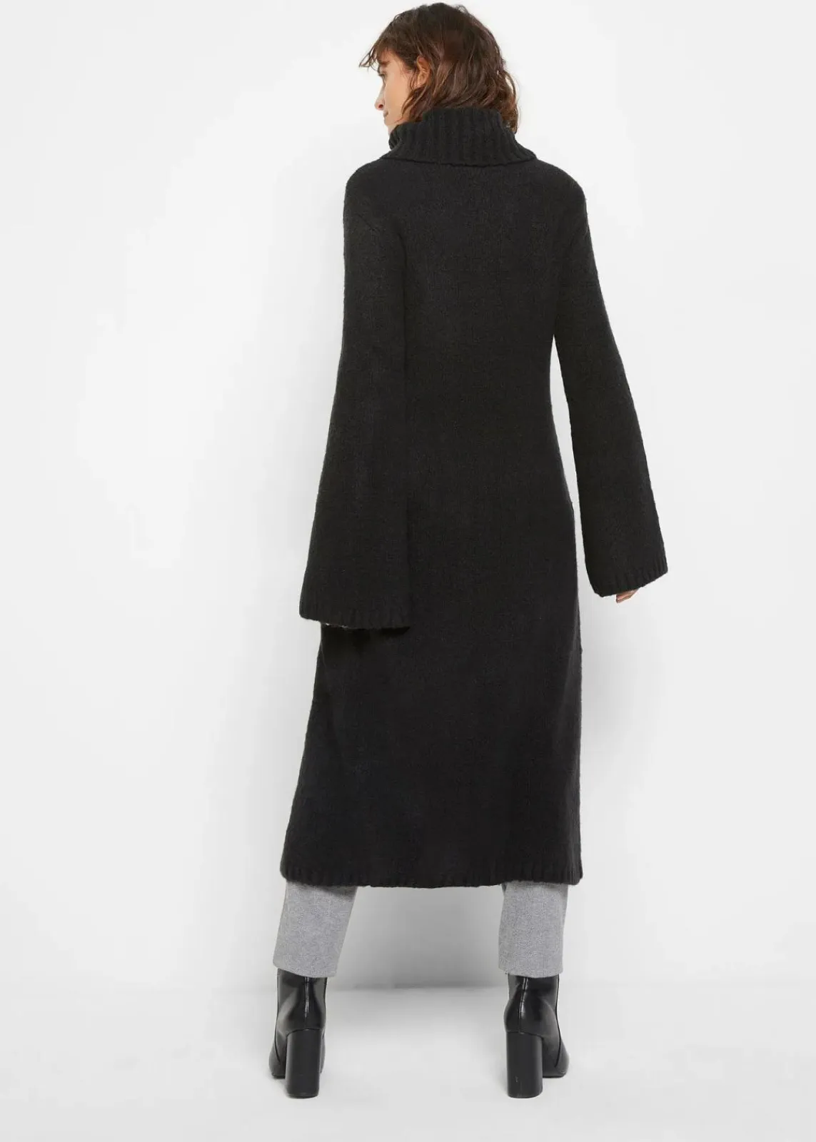 bonprix Bekleidung·Umstandsmode|Bekleidung·Jeans^Long-Rollkragenpullover mit Tragevariante schwarz