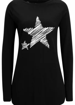 bonprix Shirts & Tops^Longshirt schwarz