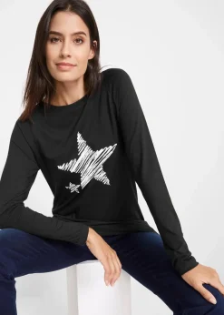 bonprix Shirts & Tops^Longshirt schwarz