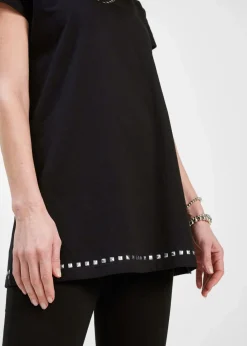 bonprix Shirts & Tops^Longshirt schwarz/silber