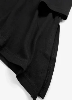 bonprix Shirts & Tops^Longshirt aus Baumwoll-Viskose-Mix schwarz