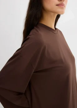 bonprix Shirts & Tops^Longshirt aus fließender Qualität dunkelbraun