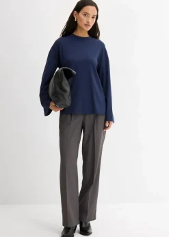 bonprix Shirts & Tops^Longshirt aus fließender Qualität dunkelblau