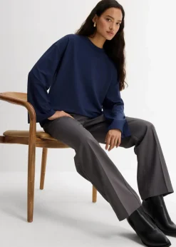 bonprix Shirts & Tops^Longshirt aus fließender Qualität dunkelblau