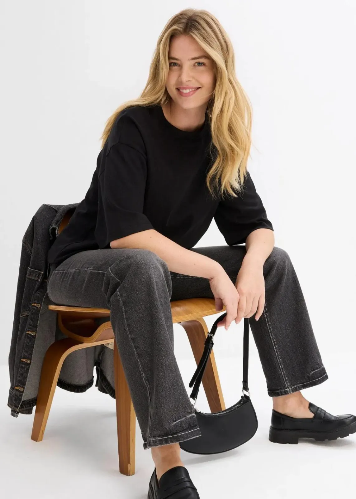 bonprix Zweiteiler & Sets|Shirts & Tops^Longshirt aus Interlock lehmbraun