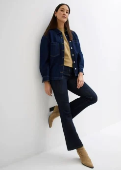 bonprix Shirts & Tops|Zweiteiler & Sets^Longshirt aus Interlock khakibraun