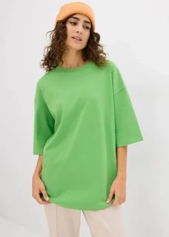 bonprix Shirts & Tops|Zweiteiler & Sets^Longshirt aus Interlock kleegrün