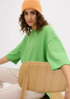 bonprix Shirts & Tops|Zweiteiler & Sets^Longshirt aus Interlock kleegrün