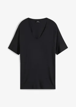 bonprix Shirts & Tops^Long-Shirt aus nachhaltigem Viskose-Mix schwarz