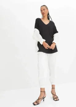 bonprix Shirts & Tops^Long-Shirt aus nachhaltigem Viskose-Mix schwarz