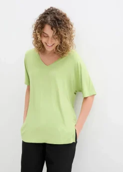 bonprix Shirts & Tops^Long-Shirt aus nachhaltigem Viskose-Mix birnengrün
