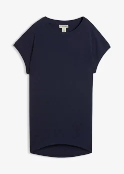 bonprix Shirts & Tops^Longshirt aus reiner Baumwolle dunkelblau