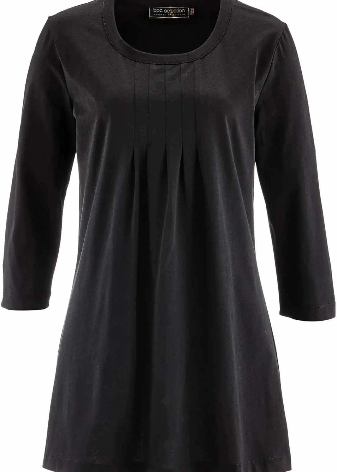bonprix Shirts & Tops^Longshirt aus reiner Baumwolle schwarz