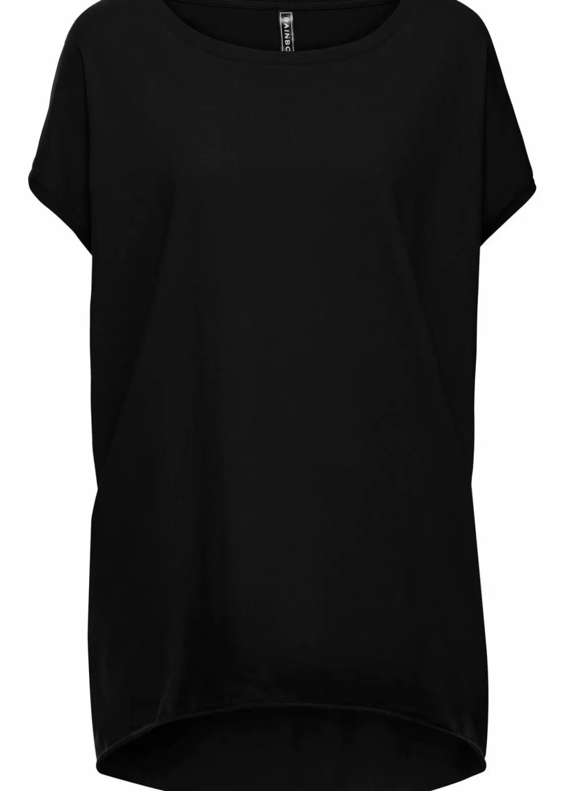 bonprix Shirts & Tops^Longshirt aus reiner Baumwolle schwarz