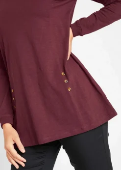 bonprix Shirts & Tops^Longshirt aus reiner Baumwolle ahornrot
