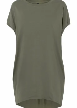 bonprix Shirts & Tops^Longshirt aus reiner Baumwolle oliv