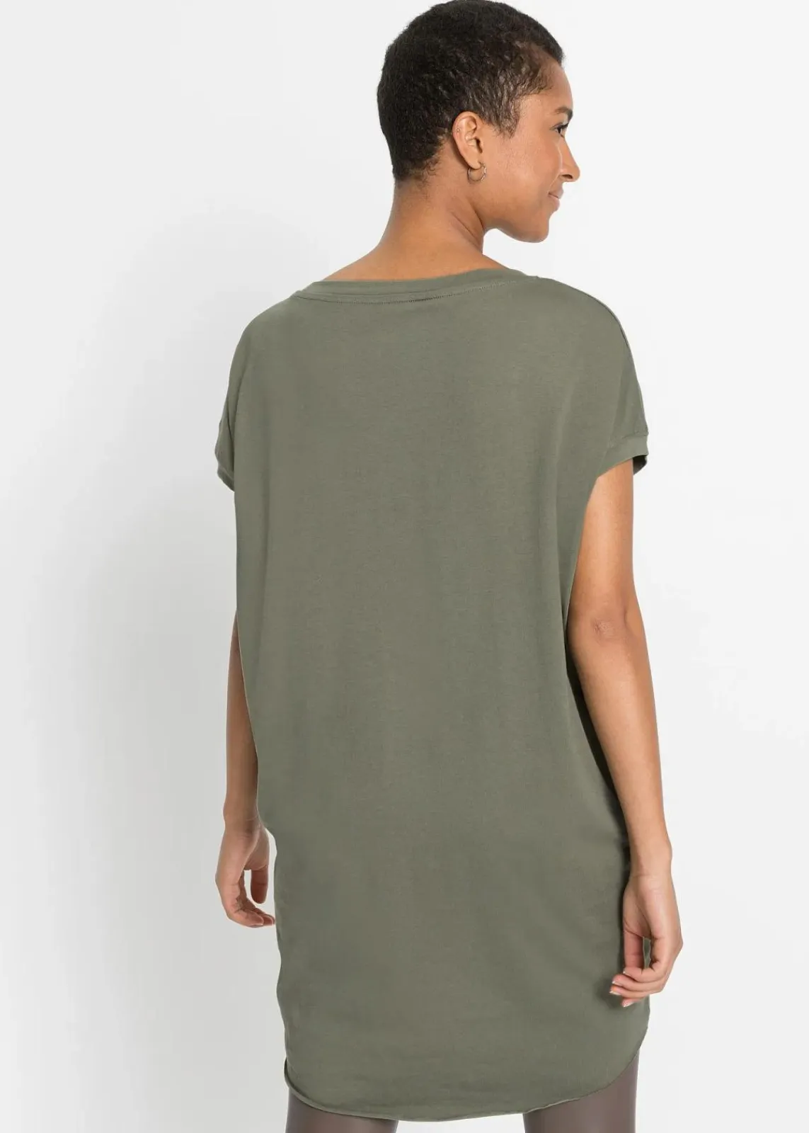 bonprix Shirts & Tops^Longshirt aus reiner Baumwolle oliv
