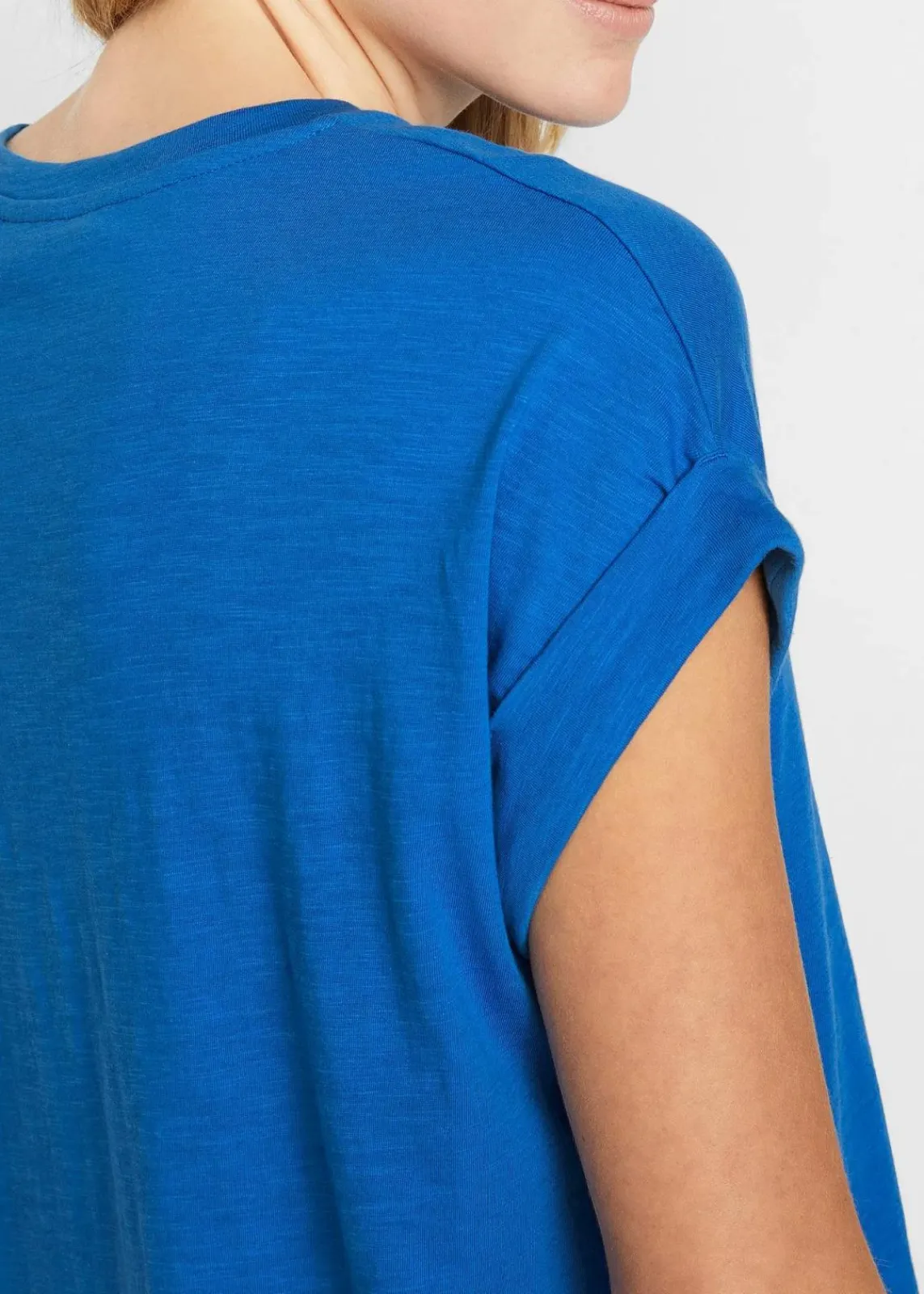 bonprix Shirts & Tops|Basics^Longshirt aus reiner Bio-Baumwolle (2er Pack) blau + weiß
