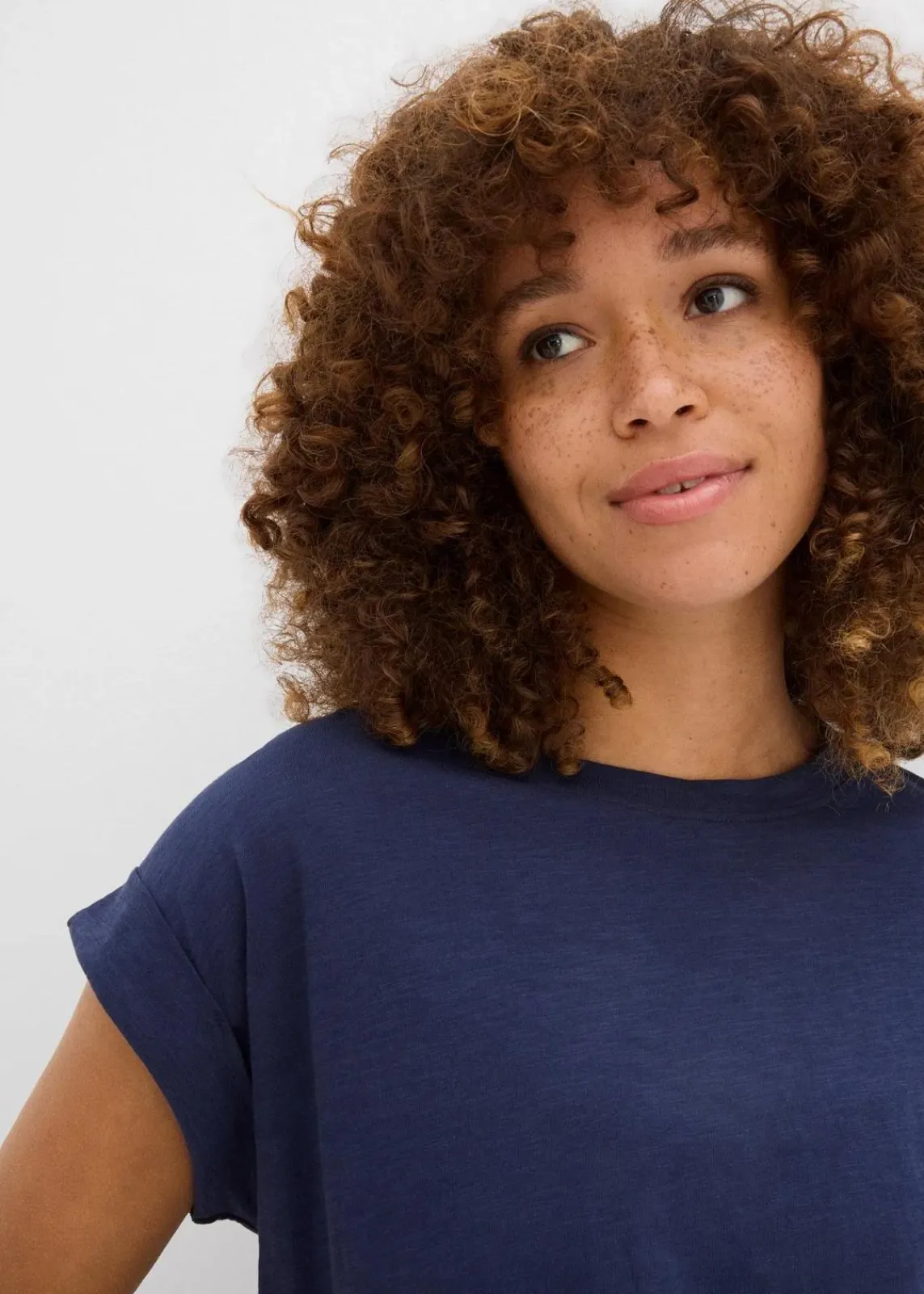 bonprix Shirts & Tops|Basics^Longshirt aus reiner Bio-Baumwolle (2er Pack) perlgrün/dunkelblau