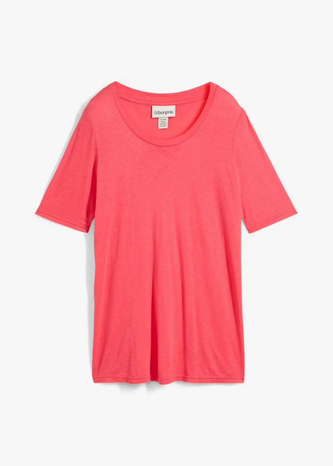 bonprix Bekleidung·Röcke|Basics^Longshirt aus softer Viskose paradiespink