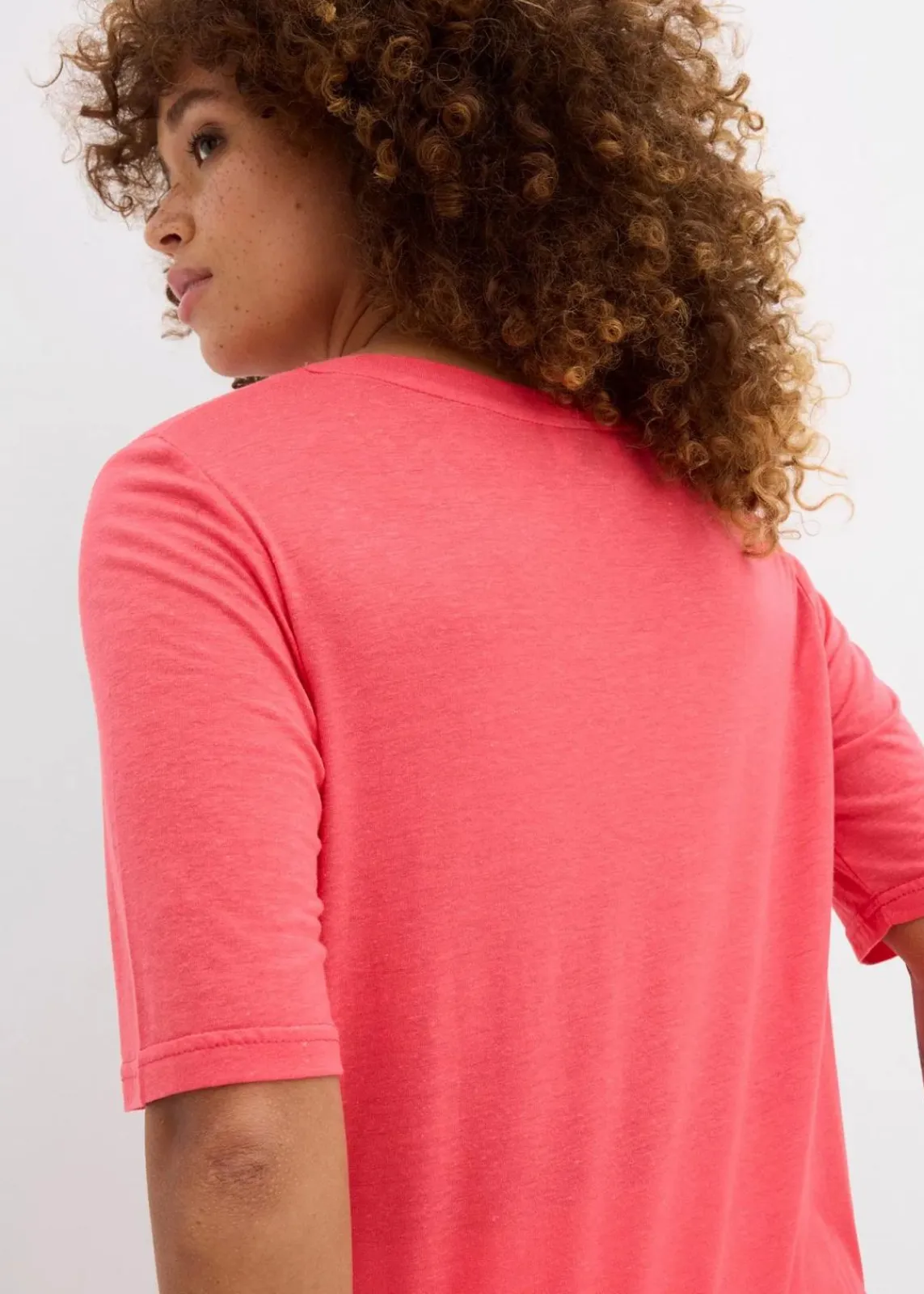 bonprix Bekleidung·Röcke|Basics^Longshirt aus softer Viskose paradiespink