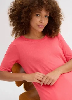 bonprix Bekleidung·Röcke|Basics^Longshirt aus softer Viskose paradiespink