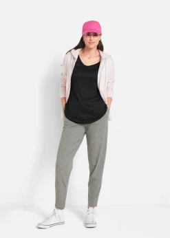 bonprix Nachhaltigere Materialien|Shirts & Tops^Longshirt aus softer Viskose, 2er-Pack schwarz+weiß