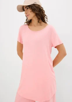 bonprix Shirts & Tops|Basics^Longshirt aus softer Viskose softrosa