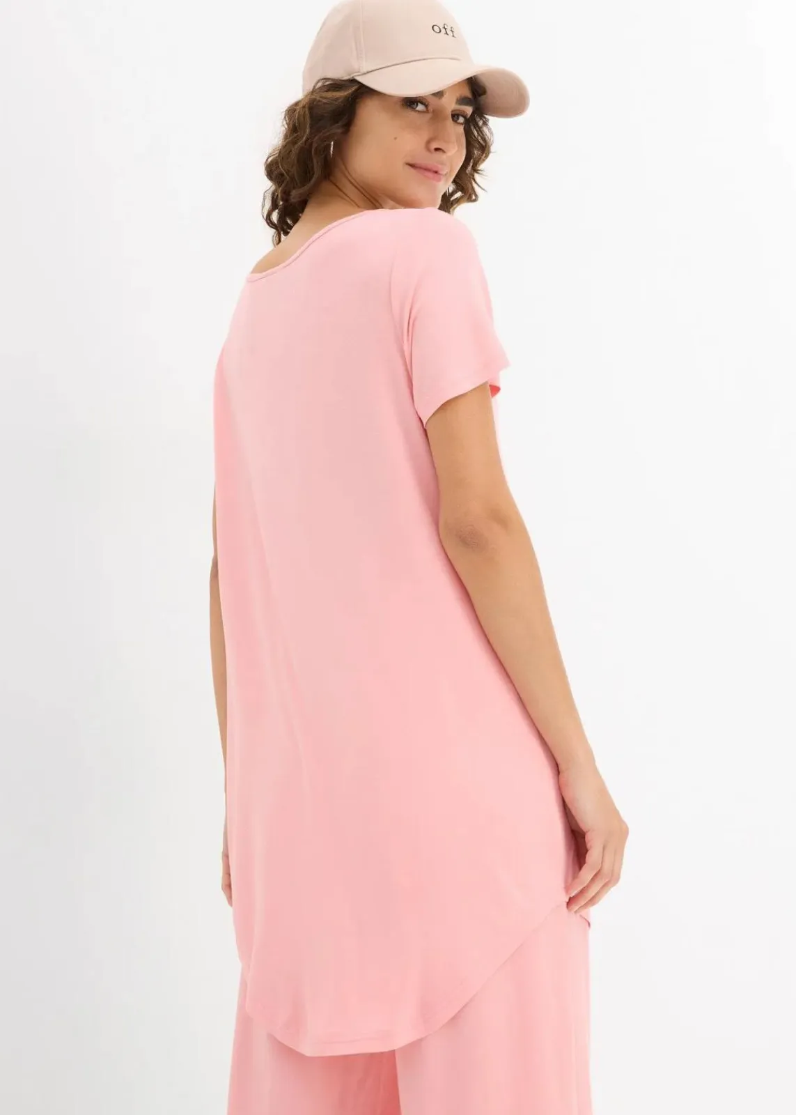 bonprix Shirts & Tops|Basics^Longshirt aus softer Viskose softrosa