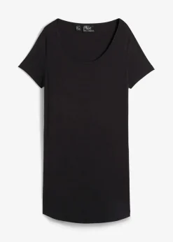 bonprix Bekleidung·Röcke|Nachhaltigere Materialien^Longshirt aus softer Viskose schwarz