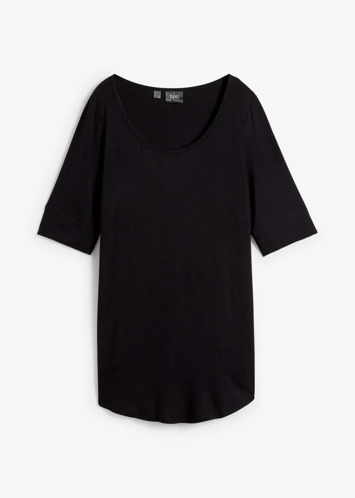 bonprix Bekleidung·Röcke|Nachhaltigere Materialien^Long-Shirt aus softer Viskose schwarz
