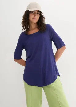 bonprix Shirts & Tops|Basics^Long-Shirt aus softer Viskose mitternachtsblau