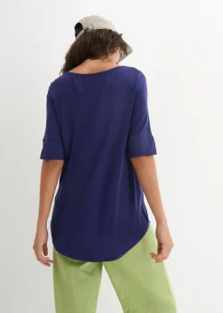 bonprix Shirts & Tops|Basics^Long-Shirt aus softer Viskose mitternachtsblau