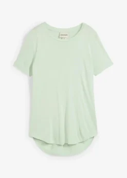 bonprix Nachhaltigere Materialien|Shirts & Tops^Longshirt aus softer Viskose hellschilf