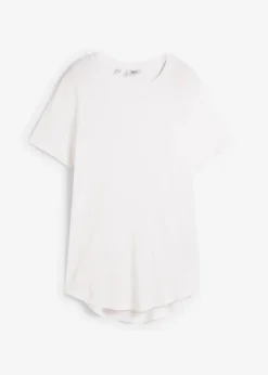 bonprix Nachhaltigere Materialien|Shirts & Tops^Longshirt aus softer Viskose weiß