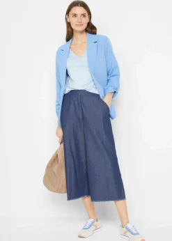 bonprix Basics|Shirts & Tops^Longshirt aus softer Viskose, 2er-Pack hellblau+dunkelblau
