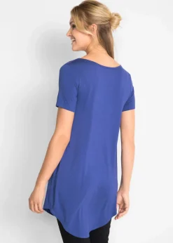 bonprix Shirts & Tops|Basics^Longshirt aus softer Viskose saphirblau