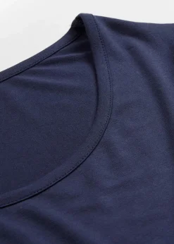 bonprix Shirts & Tops|Basics^Longshirt aus softer Viskose dunkelblau