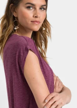 bonprix Shirts & Tops^Longshirt aus Viskose-Mischung beere multi