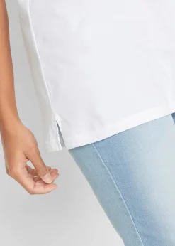 bonprix Shirts & Tops^Longshirt, bedruckt weiß