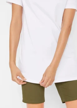 bonprix Shirts & Tops|Basics^Long-Shirt, 2er-Pack dunkelblau/weiß