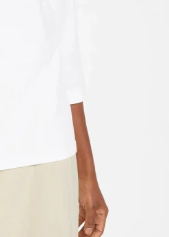 bonprix Shirts & Tops|Basics^Longshirt (5er-Pack) schwarz + erdbeere + hellgrau meliert + weiß + dunkelblau