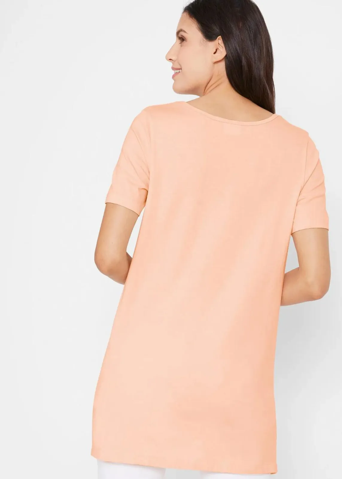 bonprix Bekleidung·Röcke|Basics^Long-Shirt, 2er-Pack indigo/hellpfirsich