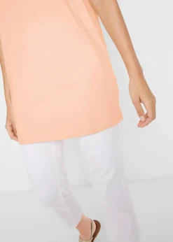 bonprix Bekleidung·Röcke|Basics^Long-Shirt, 2er-Pack indigo/hellpfirsich