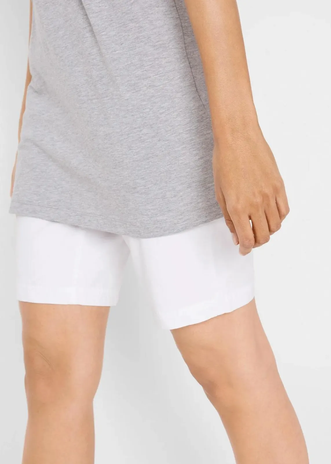 bonprix Shirts & Tops|Basics^Long-Shirt, 2er-Pack schwarz/hellgrau meliert