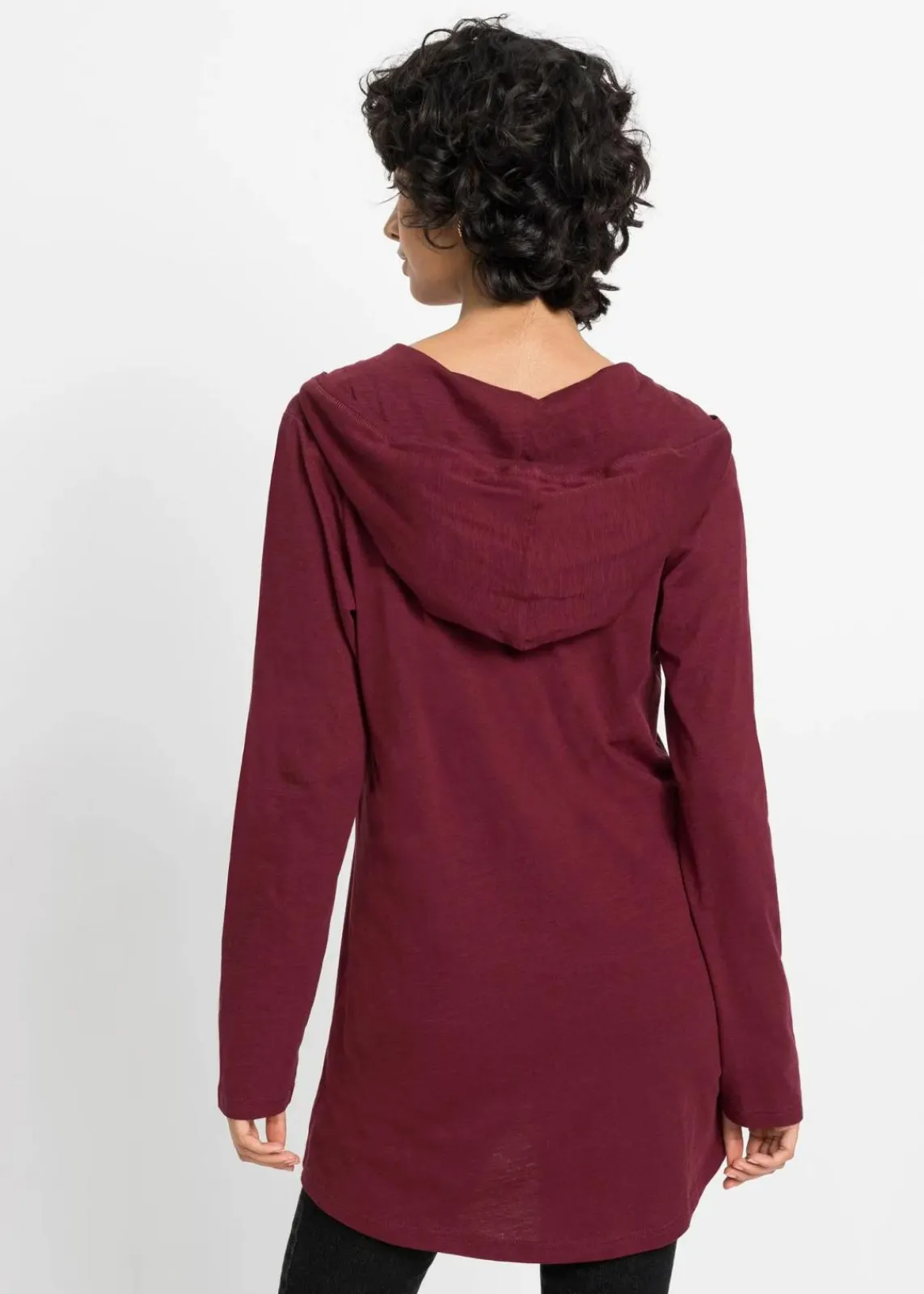 bonprix Shirts & Tops^Longshirt mit Kapuze ahornrot