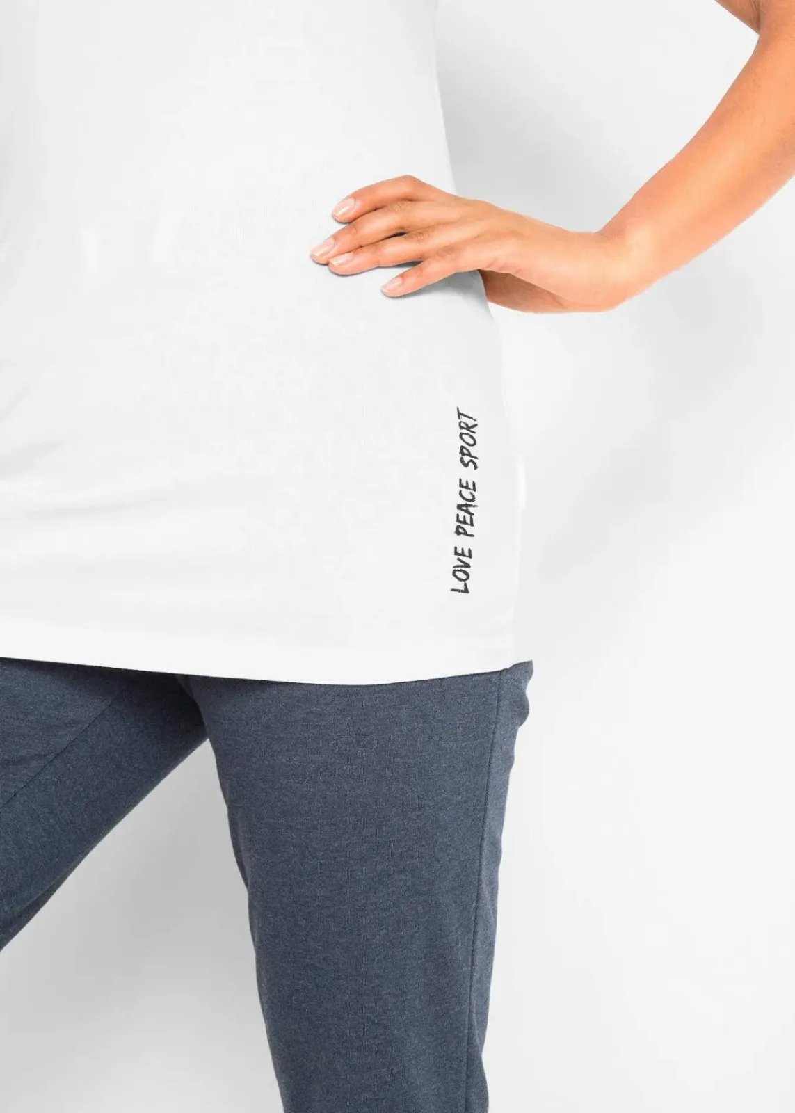 bonprix Shirts & Tops^Longshirt mit Schriftzug (2er Pack) schwarz + weiß