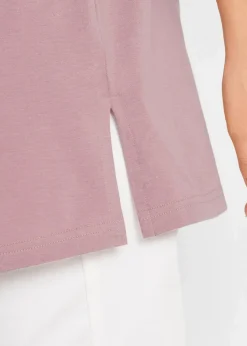 bonprix Bekleidung·Röcke|Basics^Longshirt mit V-Ausschnitt (2er Pack) schwarz+rosenholz