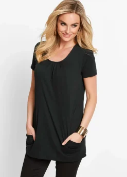 bonprix Shirts & Tops^Longshirt mit Viskose schwarz