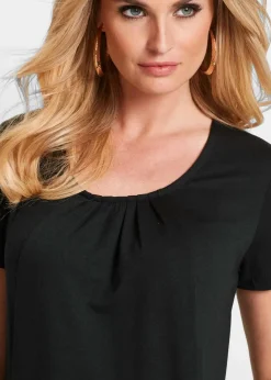 bonprix Shirts & Tops^Longshirt mit Viskose schwarz
